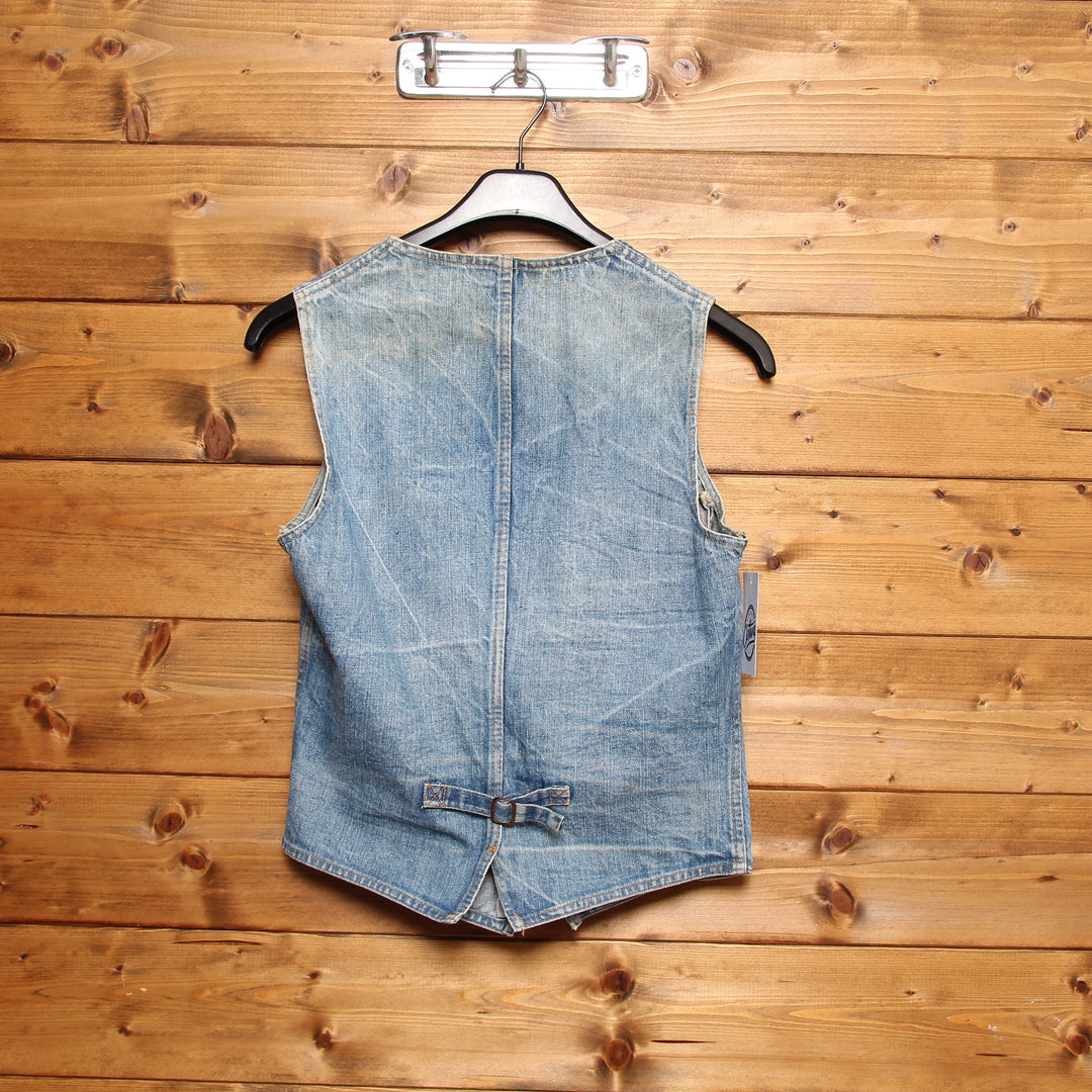 Levi's Gilet di Jeans Denim Taglia 38 Unisex