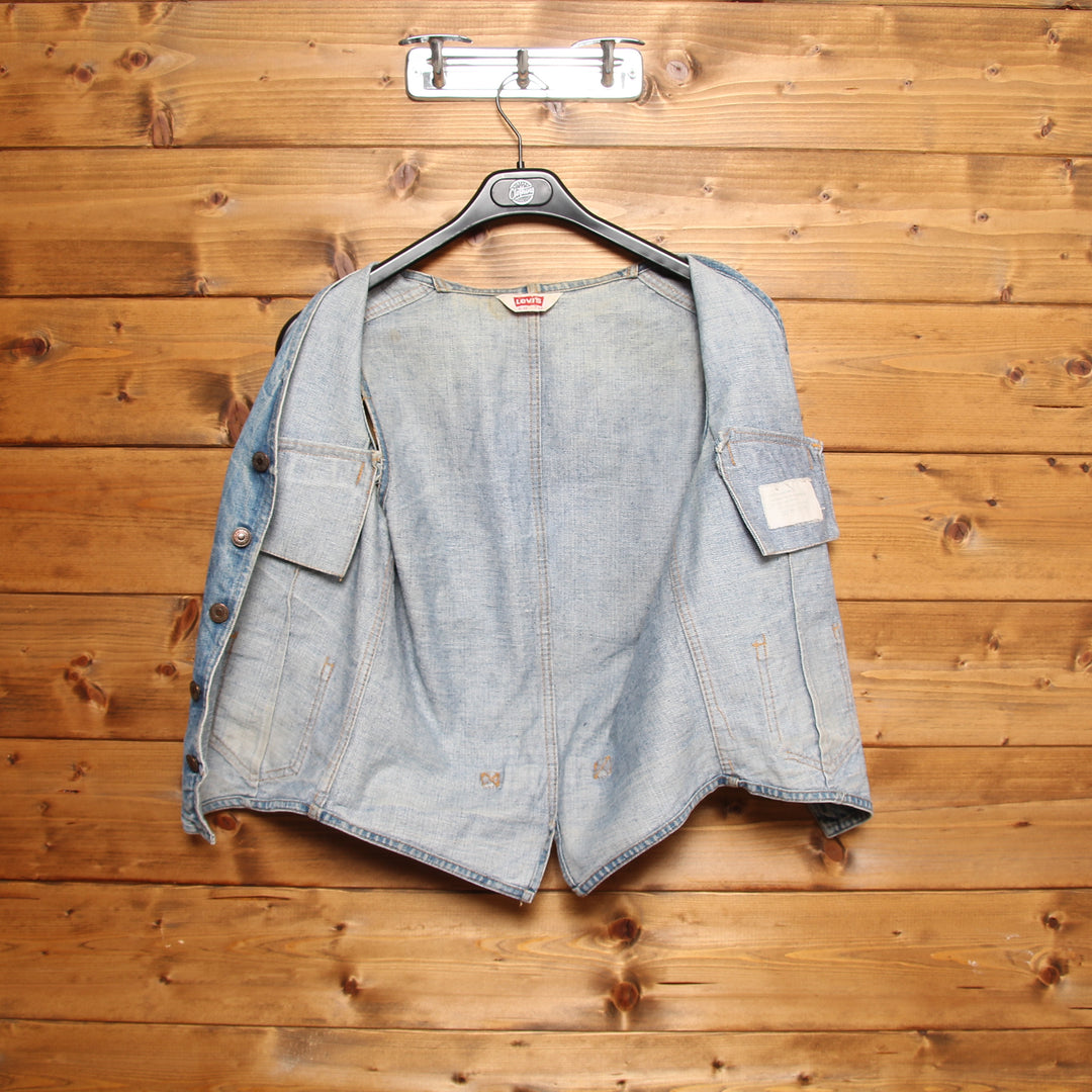 Levi's Gilet di Jeans Denim Taglia 38 Unisex