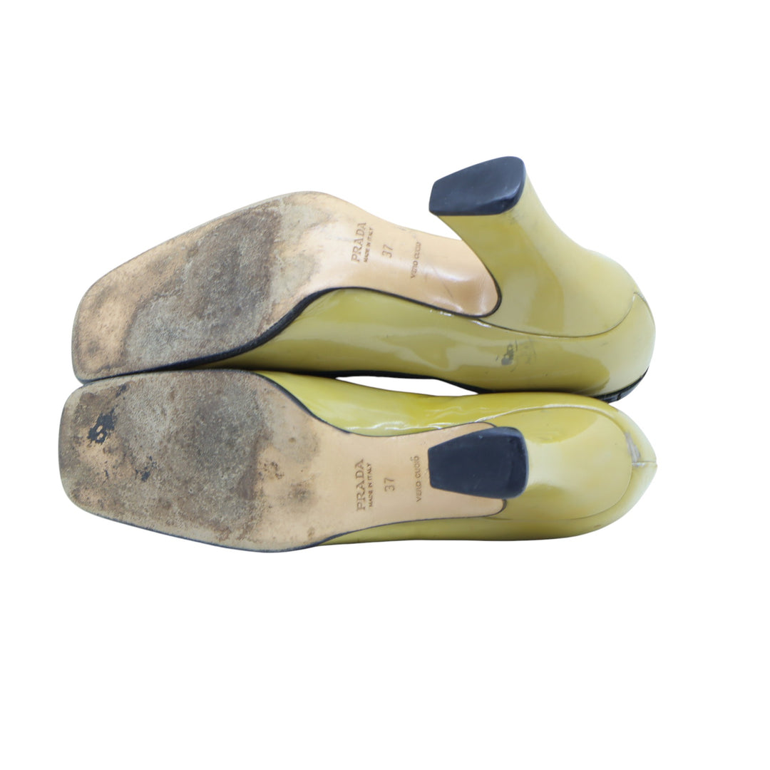 Prada Décolleté Giallo Eu 37 Donna