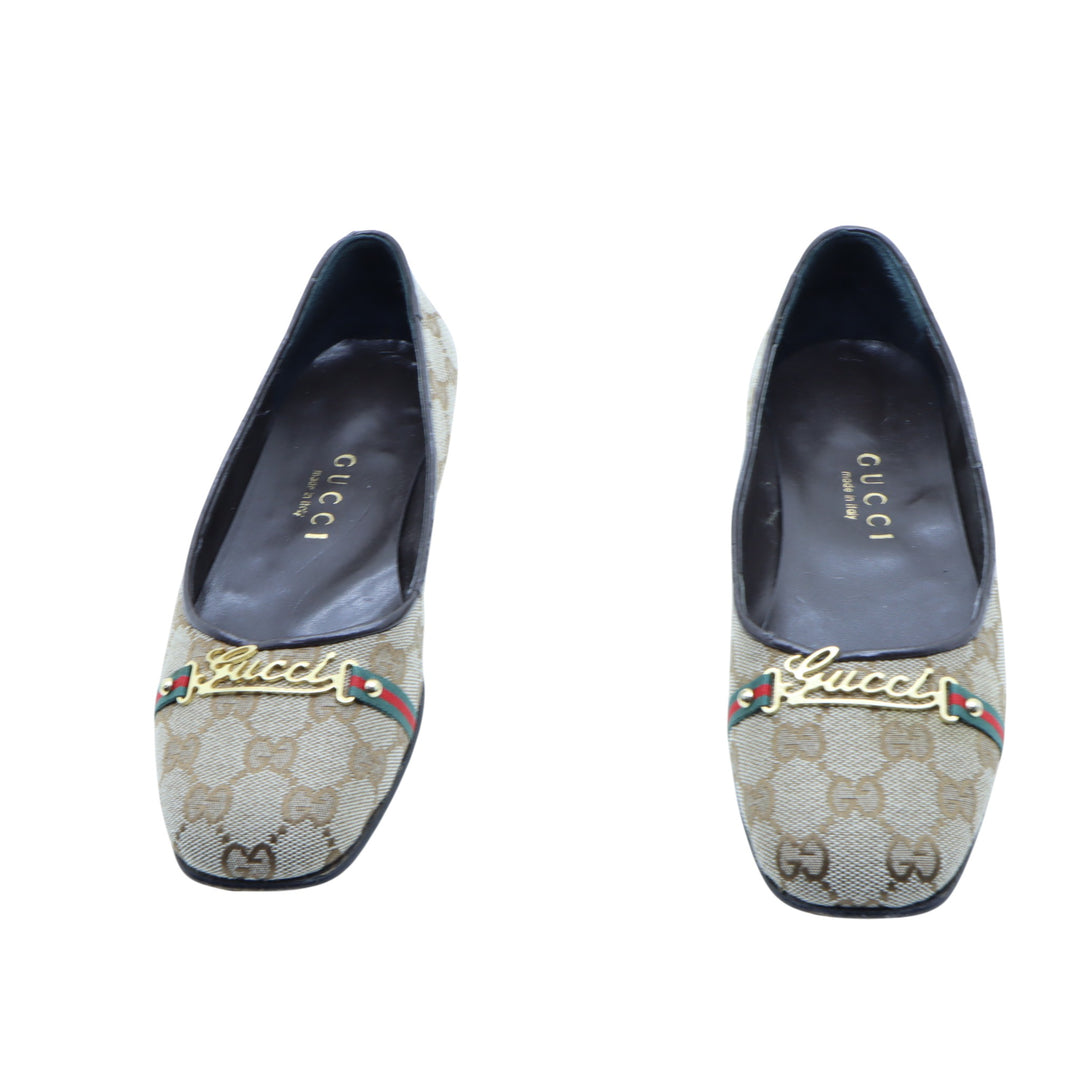 Gucci Ballerine Marrone Eu 38 Donna