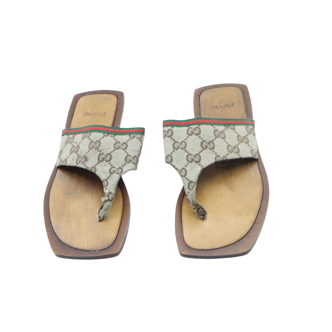 Gucci Infradito Marrone Eu 38 Donna