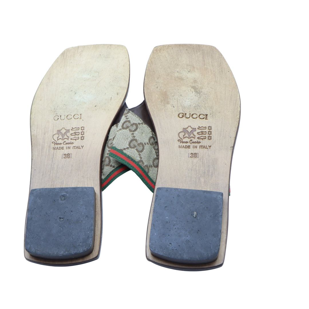 Gucci Infradito Marrone Eu 38 Donna