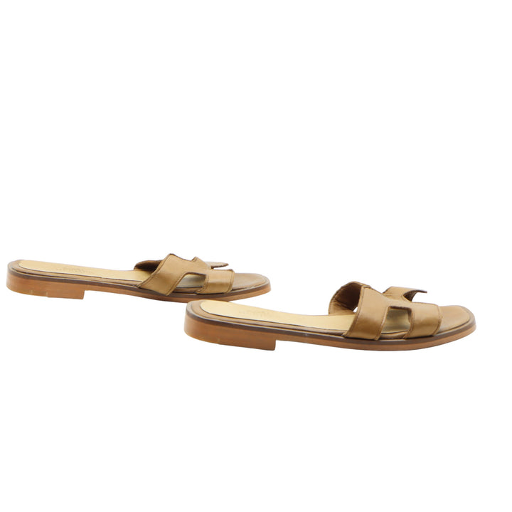 Hermès Paris Sandalo Marrone Eu 37 Donna