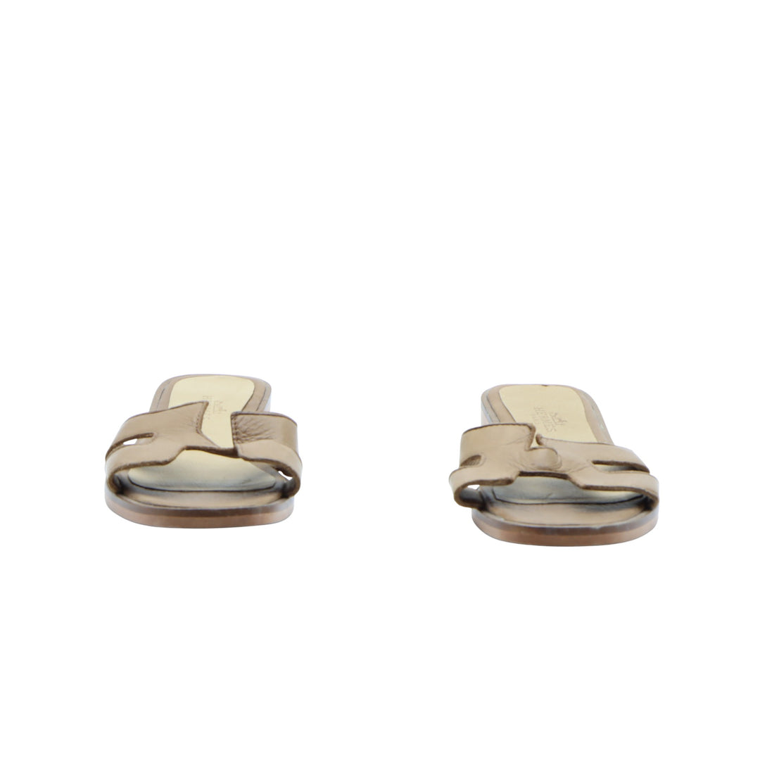 Hermès Paris Sandalo Marrone Eu 37 Donna