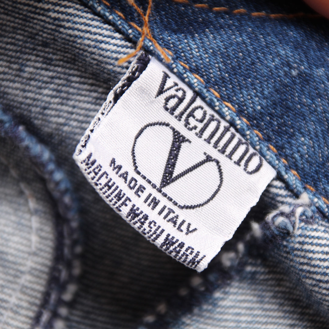 Valentino Giacca di Jeans Denim Taglia 38 Unisex