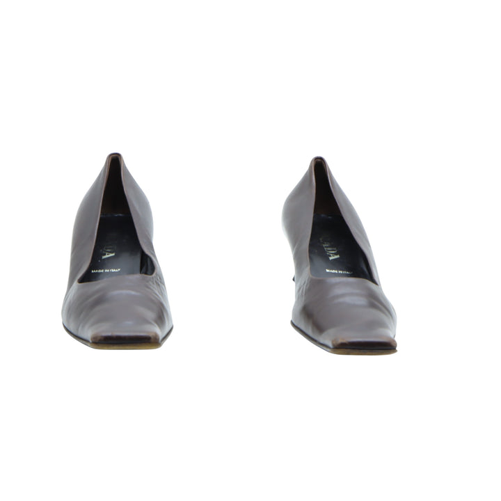 Prada Décolleté Marrone Eu 39 Donna