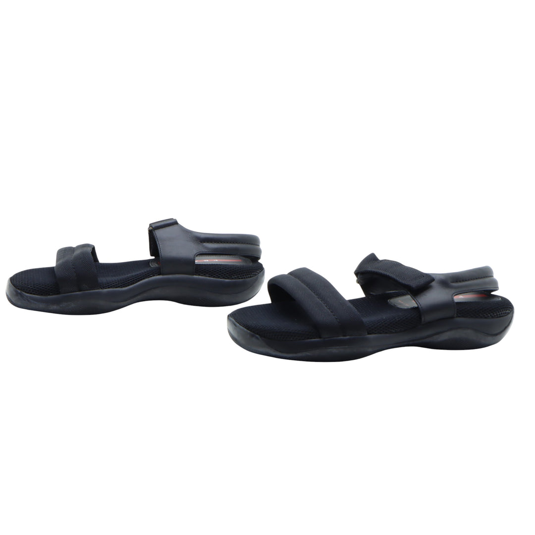 Prada Linea Rossa Sandalo Nero Eu 40 Uomo