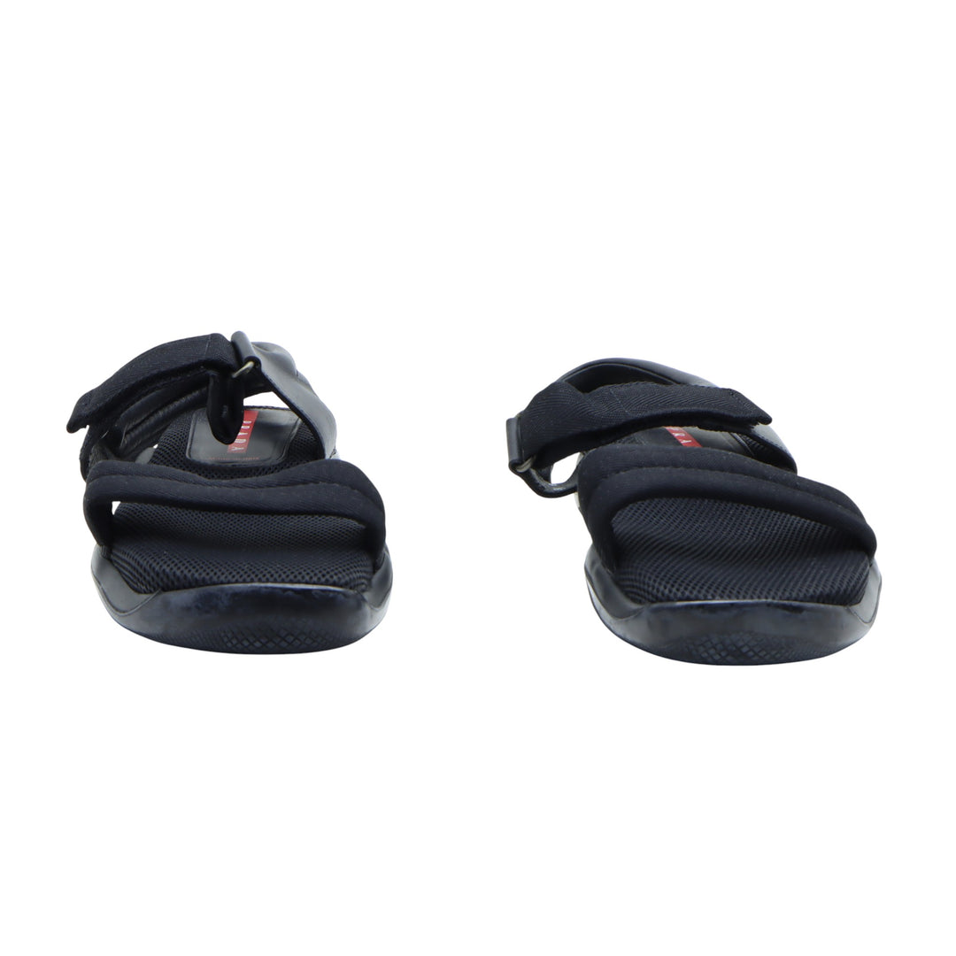 Prada Linea Rossa Sandalo Nero Eu 40 Uomo