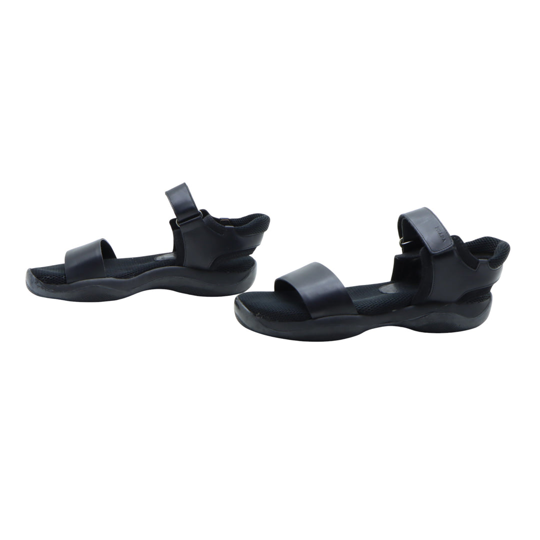 Prada Linea Rossa Sandalo Nero Eu 39 Donna