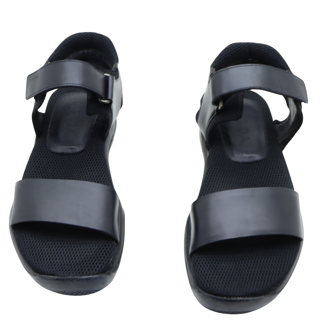 Prada Linea Rossa Sandalo Nero Eu 39 Donna