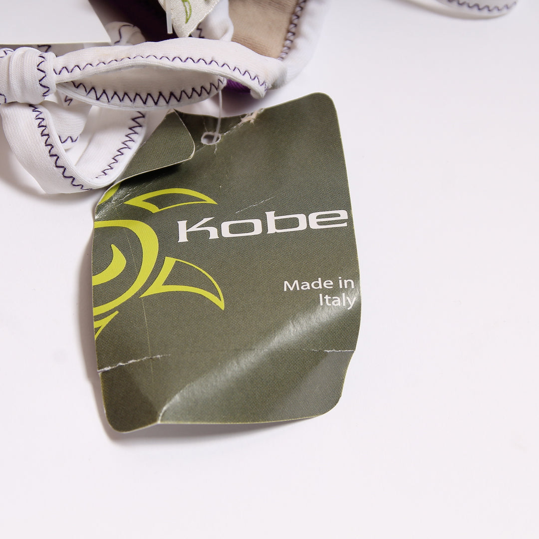 Kobe Costume Bikini Viola e Bianco Taglia XS Donna Deadstock w/Tags