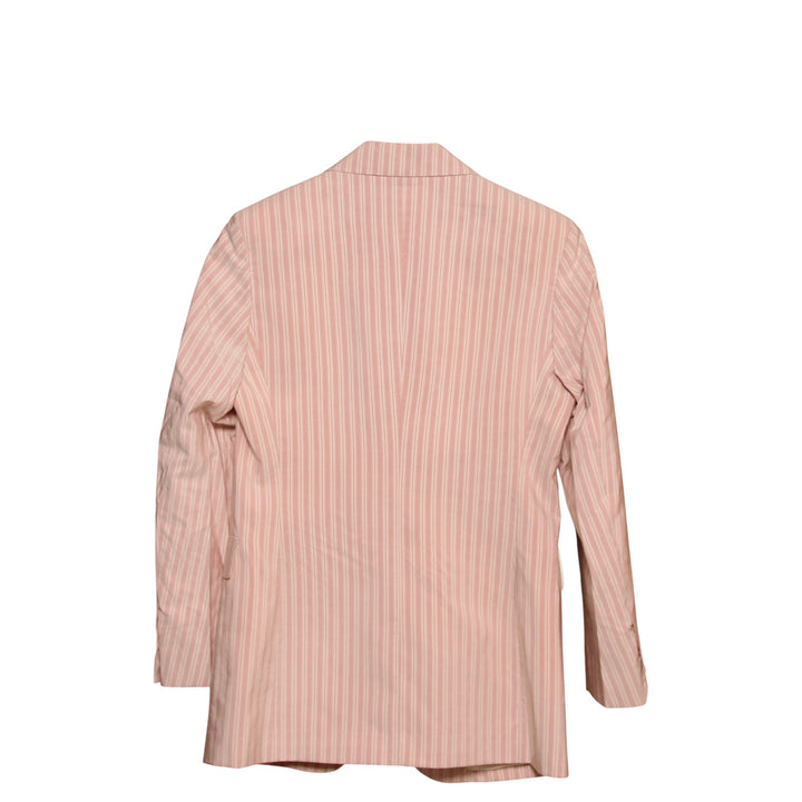 New York Giacca Blazer Rosa a Righe Taglia 40 Donna Deadstock w/Tags