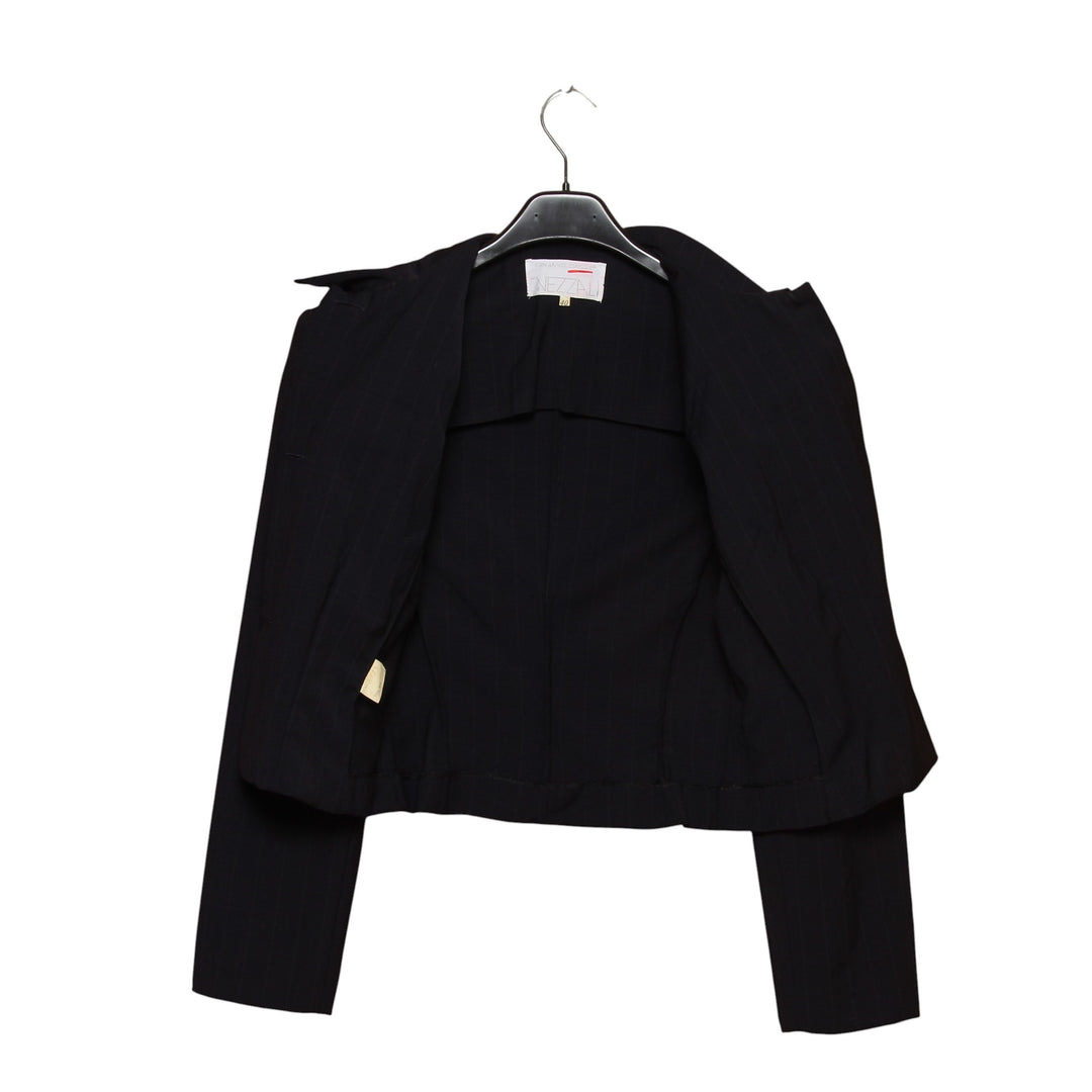 Vezzali Giacca Blazer Blu a Righe Taglia 40 Donna