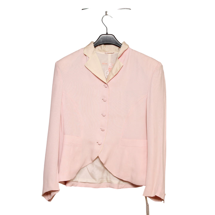 Ex Libris 34467 Giacca Blazer Rosa a Righe Taglia 42 Donna