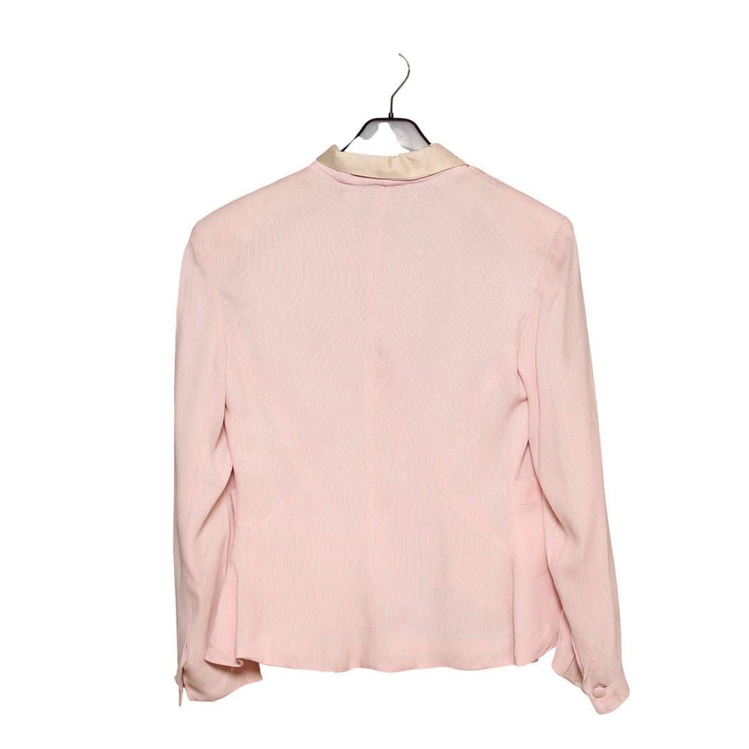 Ex Libris 34467 Giacca Blazer Rosa a Righe Taglia 42 Donna