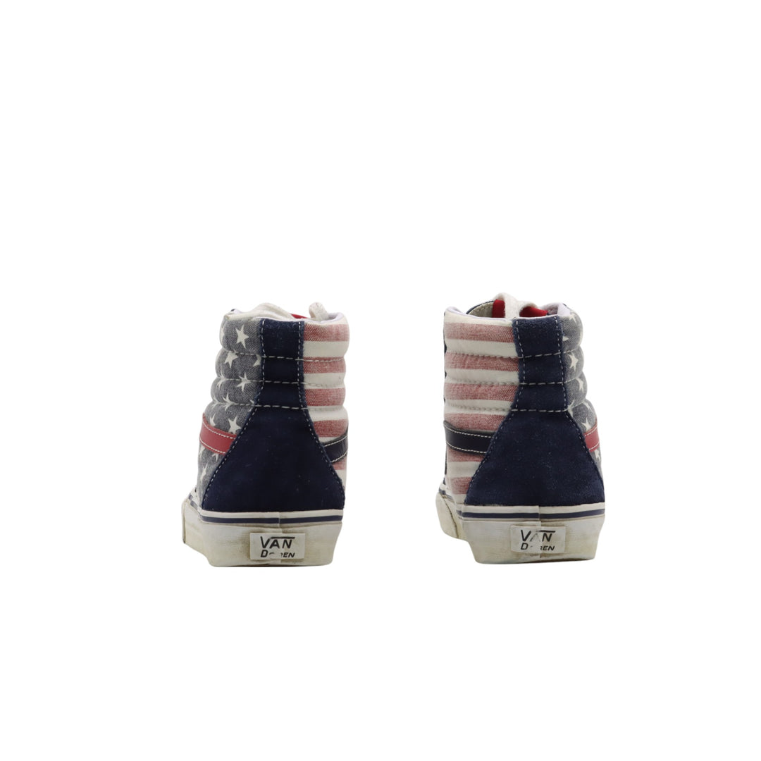 Vans Vandoren Sk8-Hi Alte Bianco Blu Rosso Eur 36 Unisex