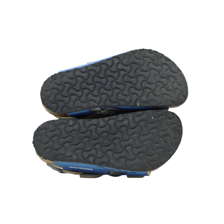 Birkenstock Milano Sandali in Pelle Blu con Squalo Eur 28 Bambino
