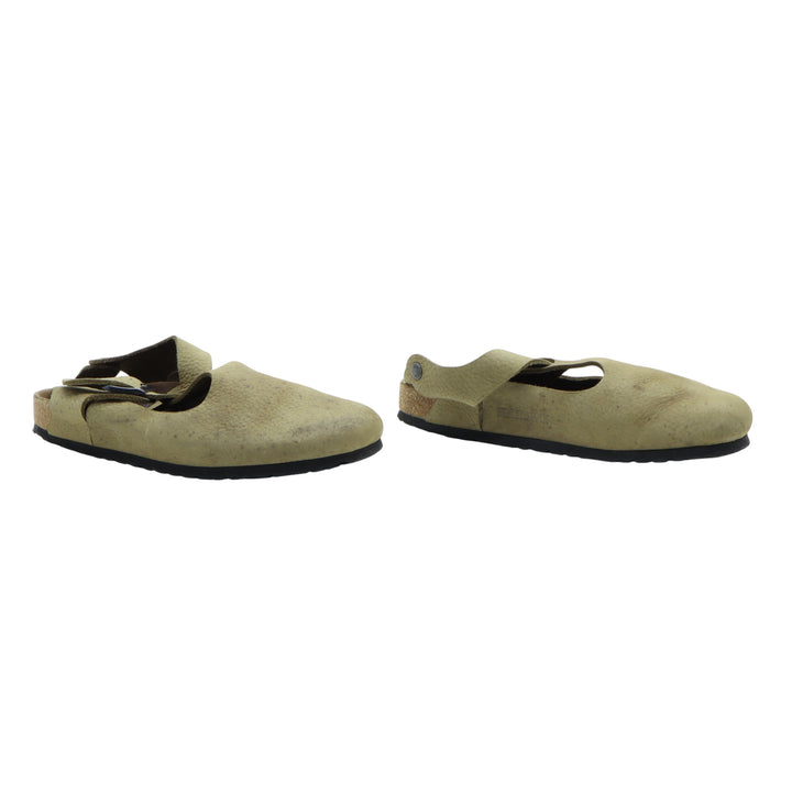 Birkenstock Boston Sandalo in Pelle Beige Eur 42 Uomo