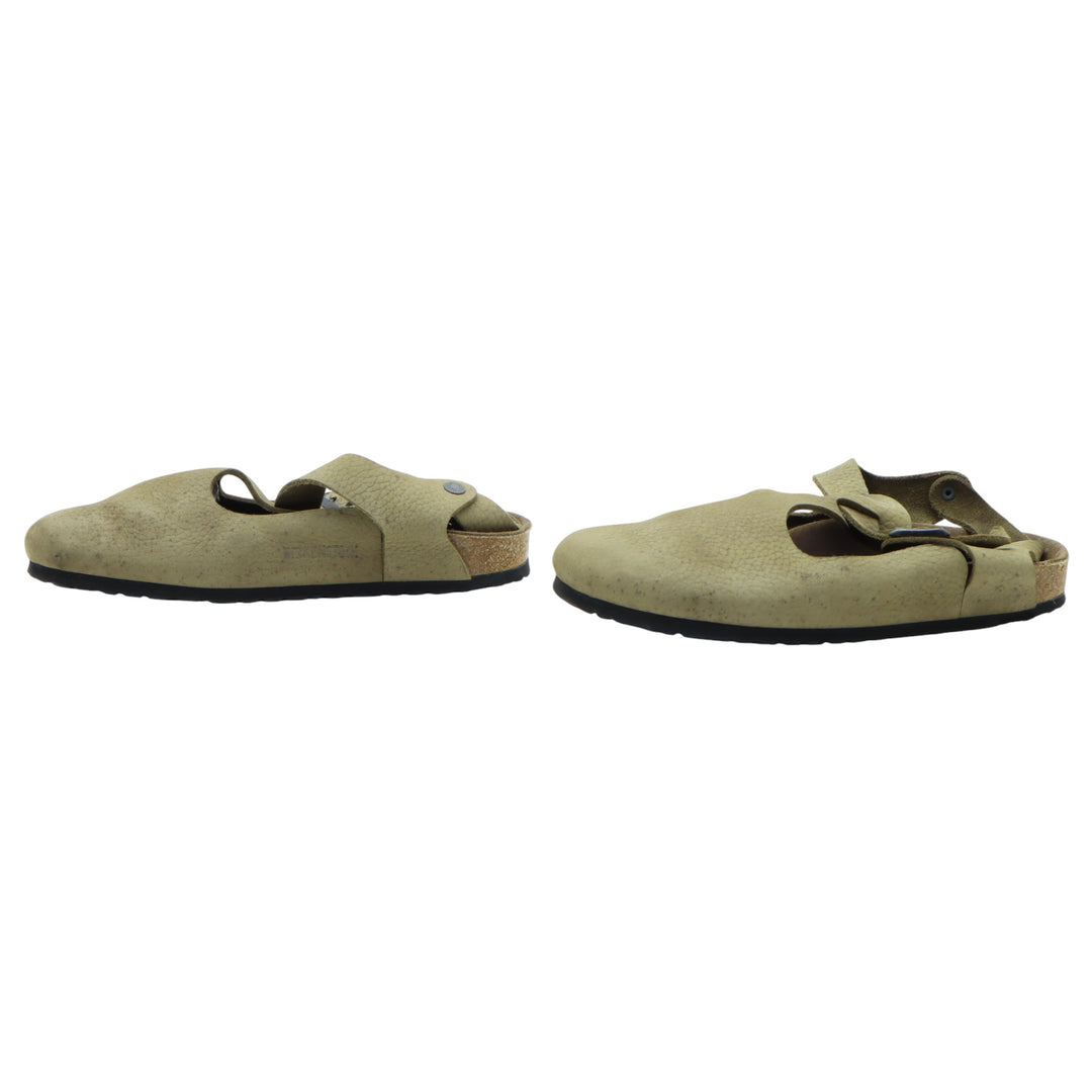 Birkenstock Boston Sandalo in Pelle Beige Eur 42 Uomo