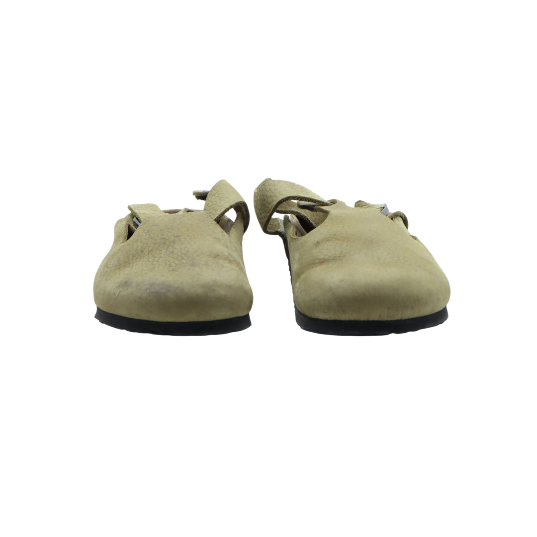 Birkenstock Boston Sandalo in Pelle Beige Eur 42 Uomo
