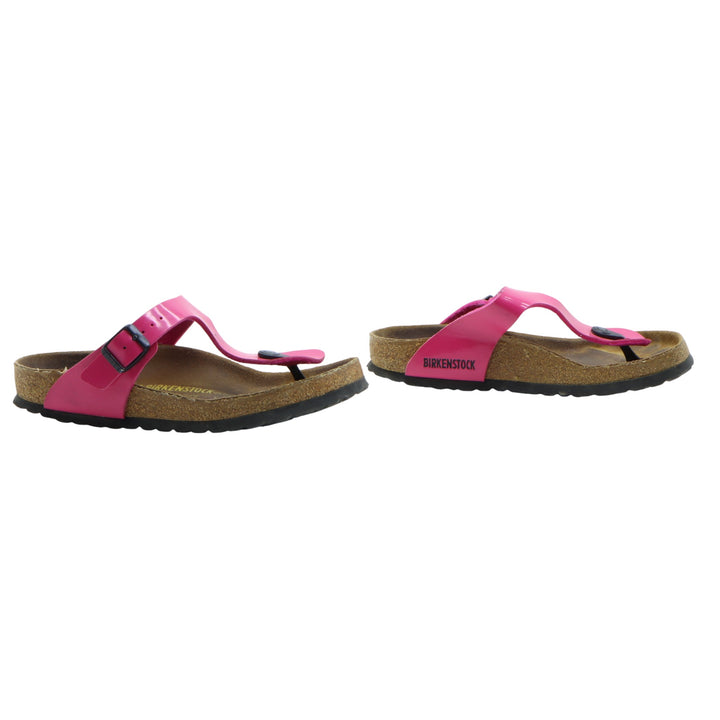 Birkenstock Gizeh Eva Infradito in Pelle Fucsia Eur 37 Donna