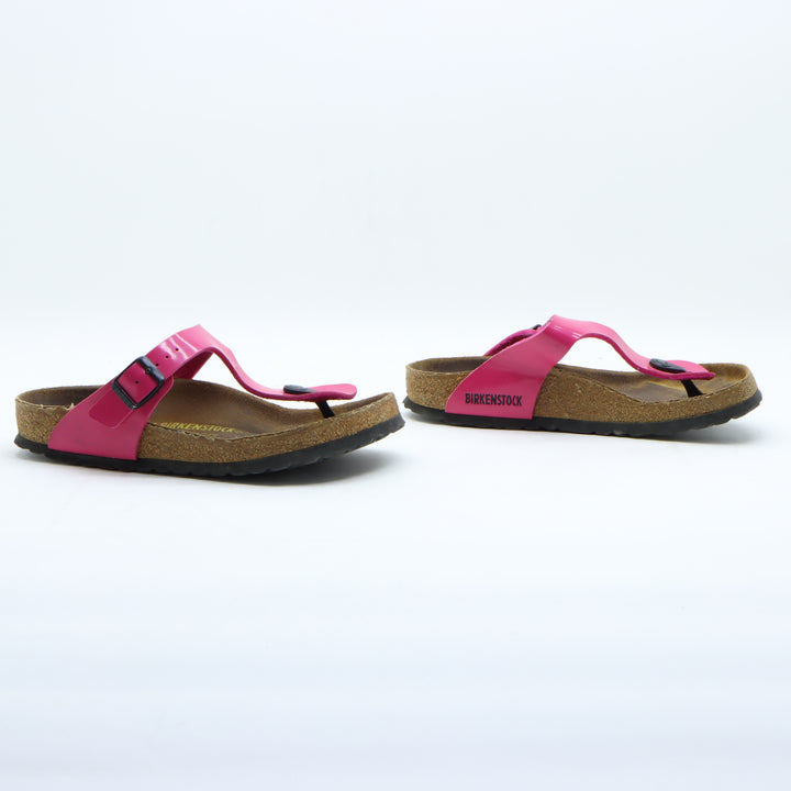 Birkenstock Gizeh Eva Infradito in Pelle Fucsia Eur 37 Donna