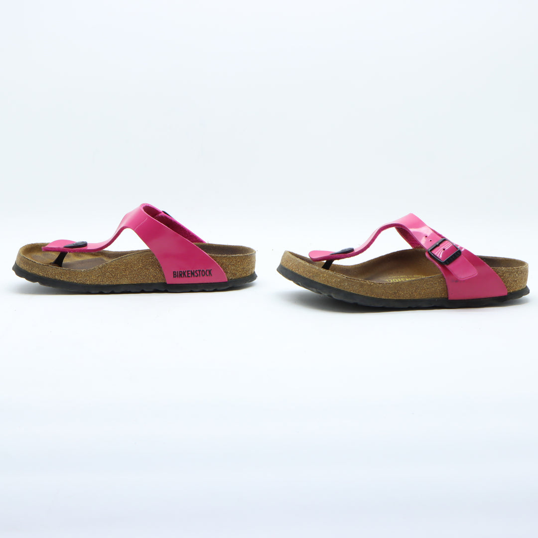 Birkenstock Gizeh Eva Infradito in Pelle Fucsia Eur 37 Donna