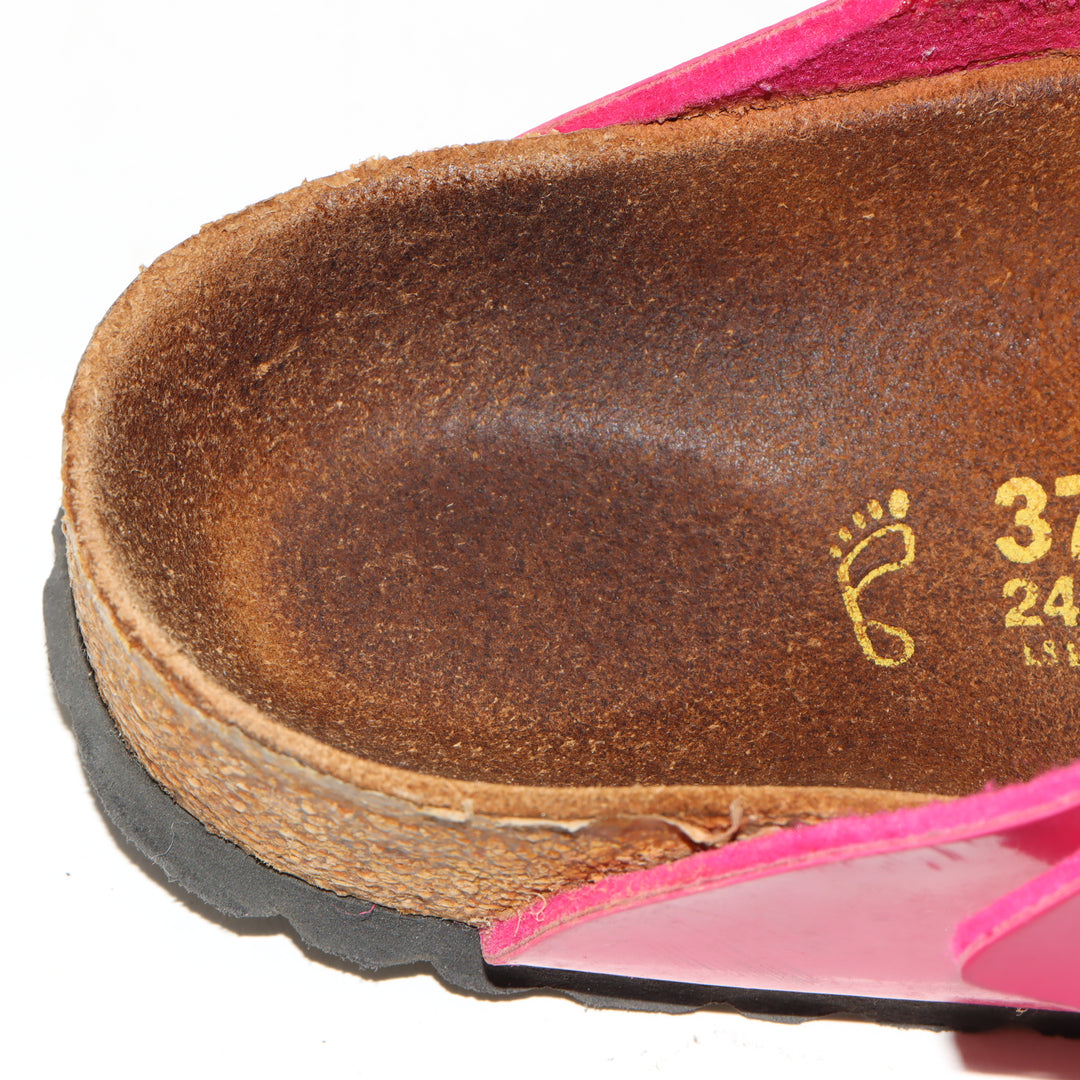 Birkenstock Gizeh Eva Infradito in Pelle Fucsia Eur 37 Donna