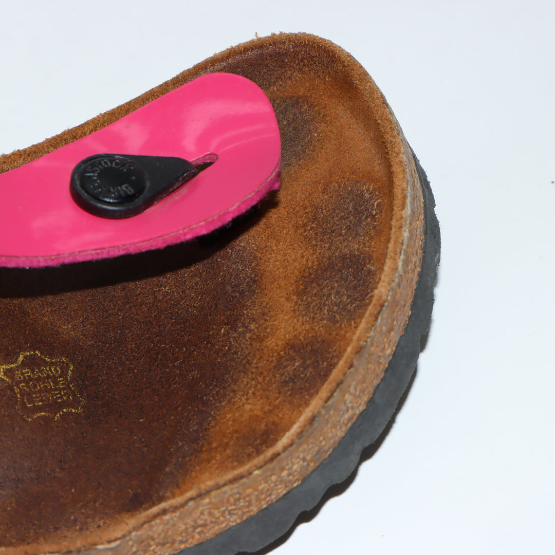 Birkenstock Gizeh Eva Infradito in Pelle Fucsia Eur 37 Donna