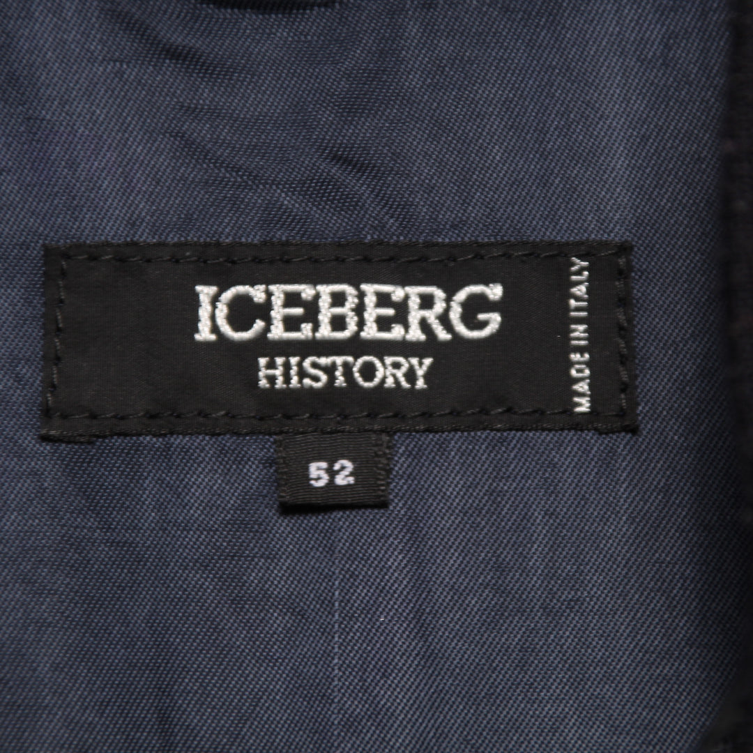 Iceberg Giubbotto Vintage Blu e Grigio Taglia 52 Uomo