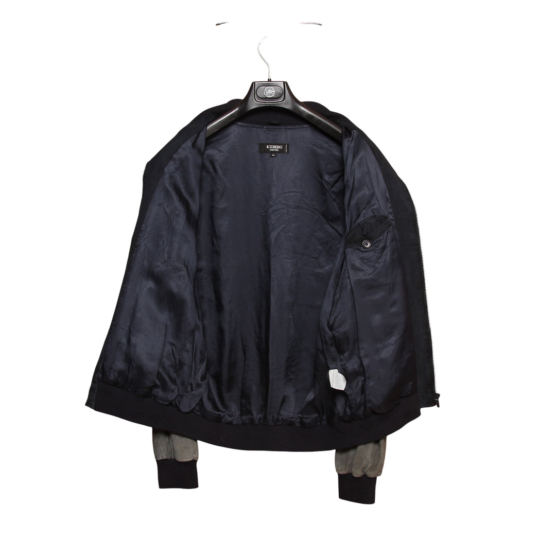 Iceberg Giubbotto Vintage Blu e Grigio Taglia 52 Uomo