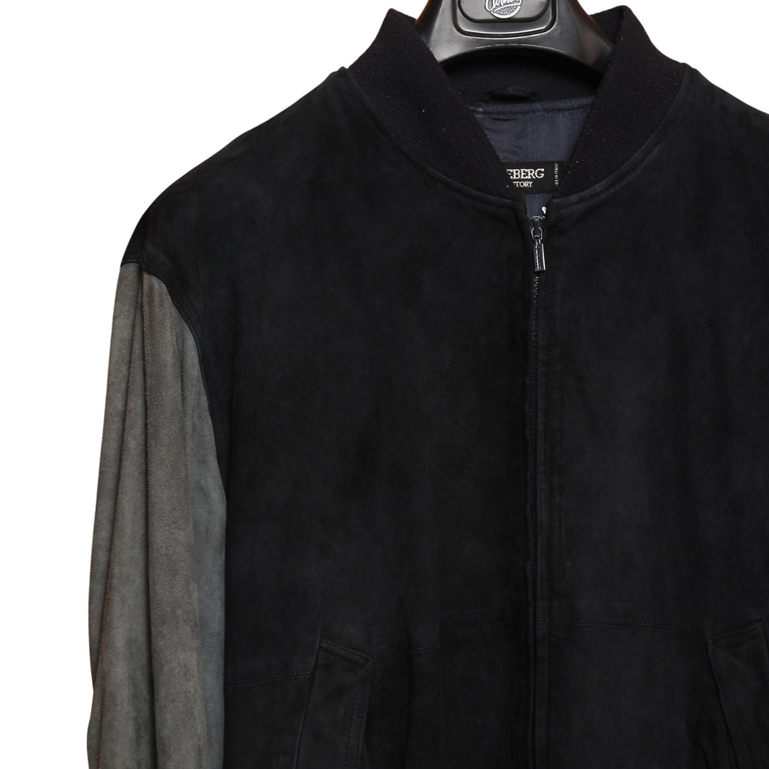 Iceberg Giubbotto Vintage Blu e Grigio Taglia 52 Uomo