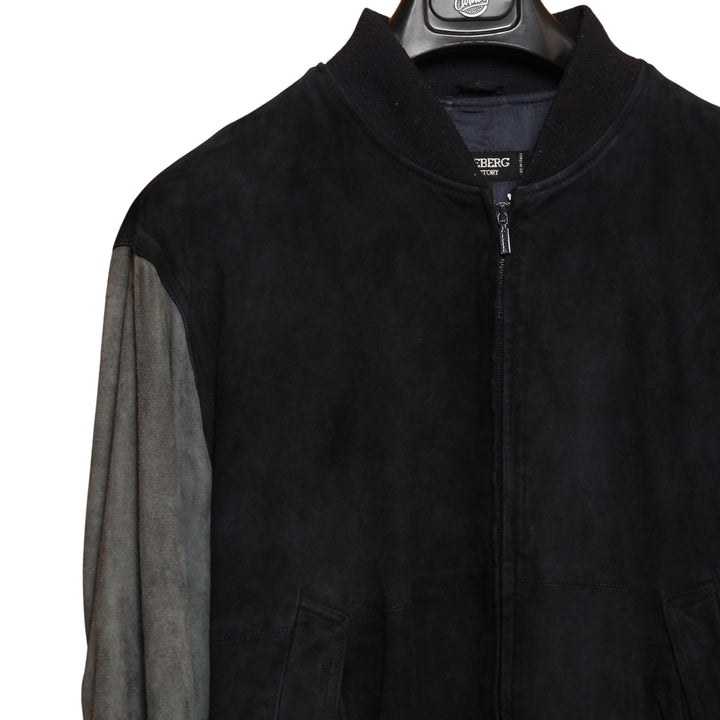 Iceberg Giubbotto Vintage Blu e Grigio Taglia 52 Uomo