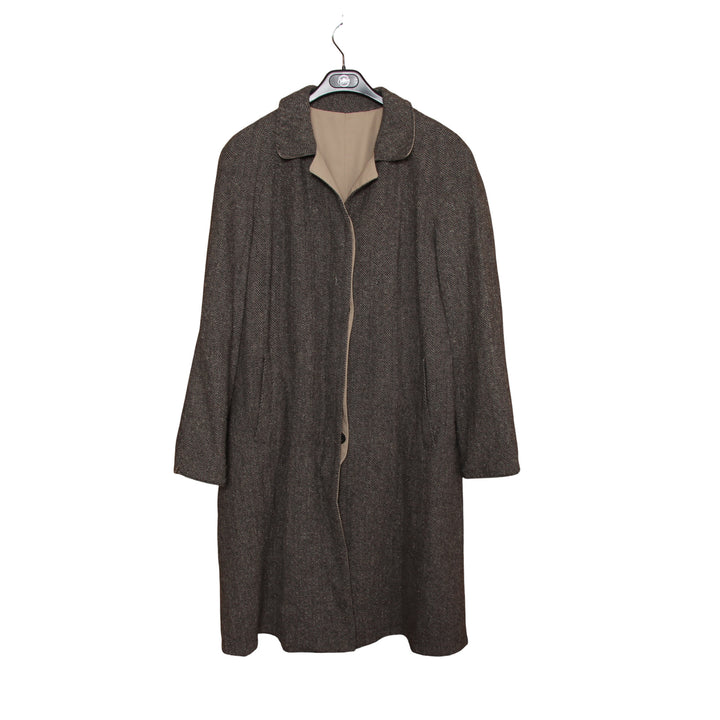 Industria della Moda Trench Double Face Grigio e Beige Taglia M-L Uomo