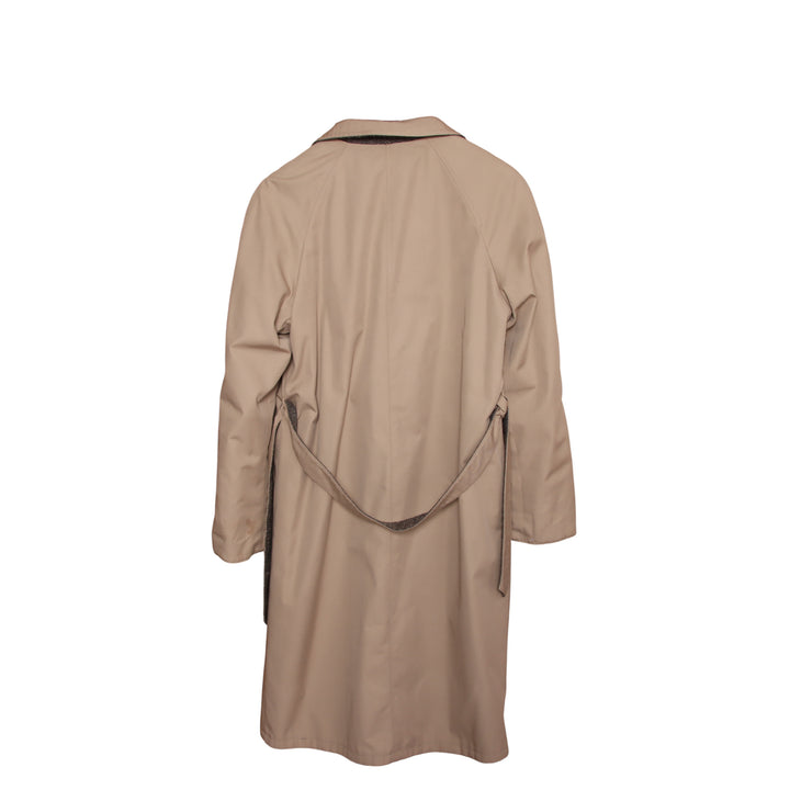 Industria della Moda Trench Double Face Grigio e Beige Taglia M-L Uomo