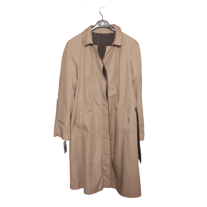 Industria della Moda Trench Double Face Grigio e Beige Taglia M-L Uomo