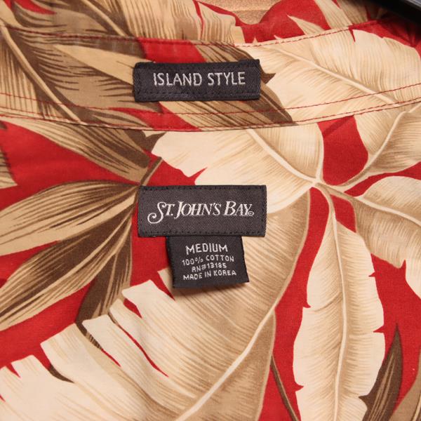 Island Style x camicia hawaiana rossa taglia M uomo made in Korea