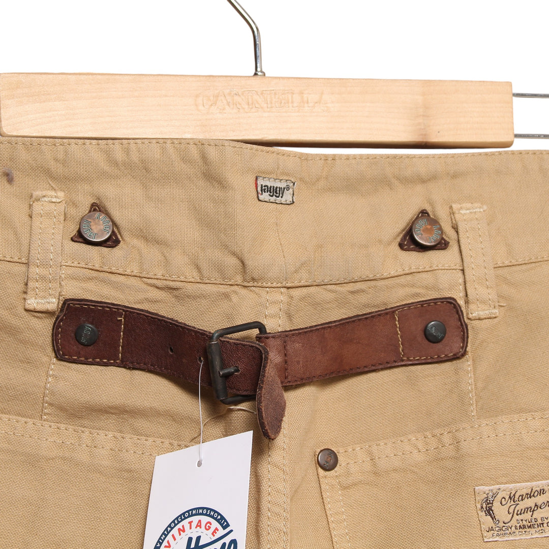 Jaggy Bermuda Cargo Rivettato Marrone W28 Uomo Deadstock w/Tags