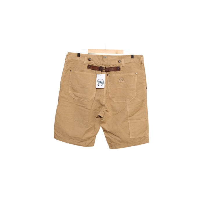 Jaggy Bermuda Cargo Rivettato Marrone W30 Uomo Deadstock w/Tags