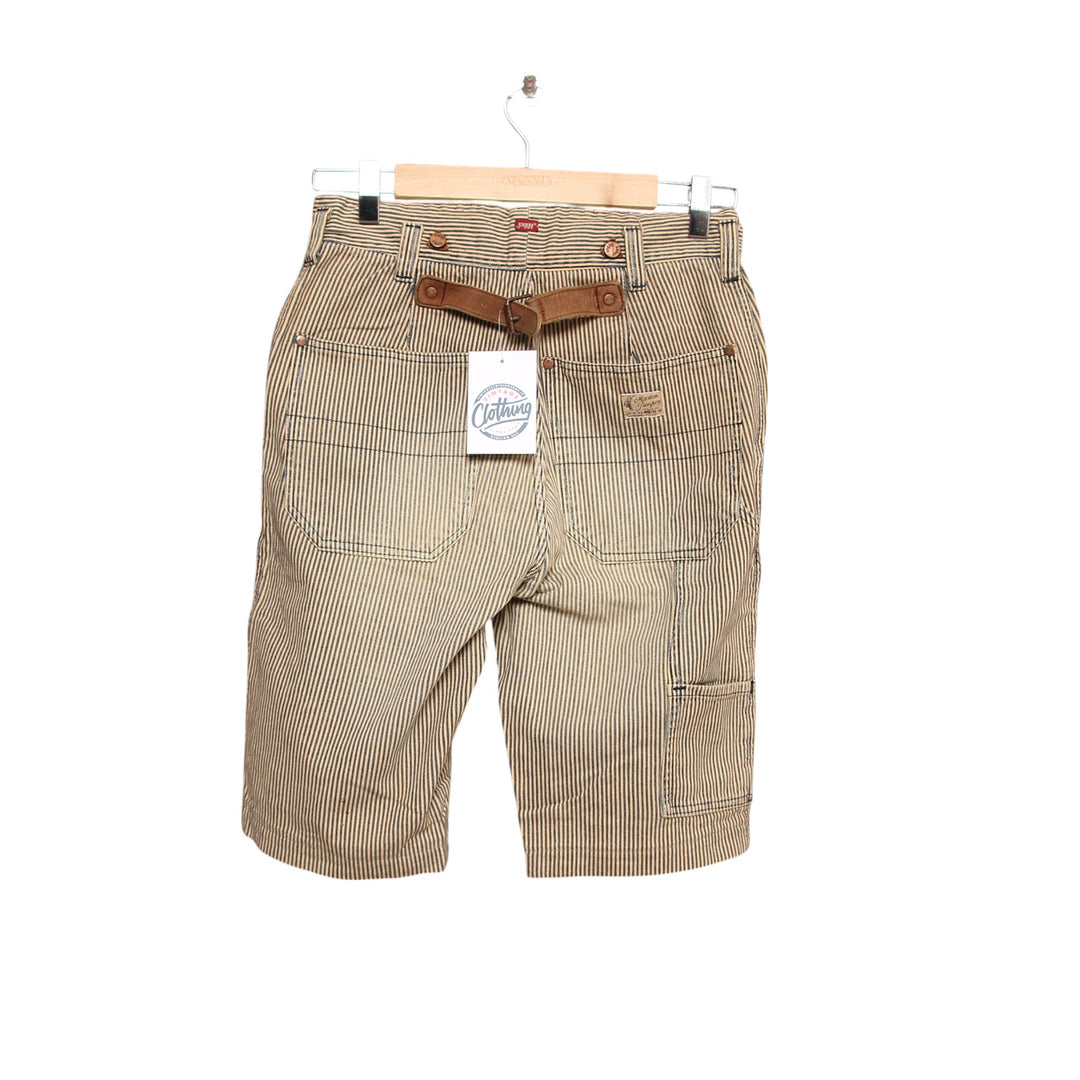Jaggy Bermuda Rivettato Vintage Azzurro e Beige W28 Uomo
