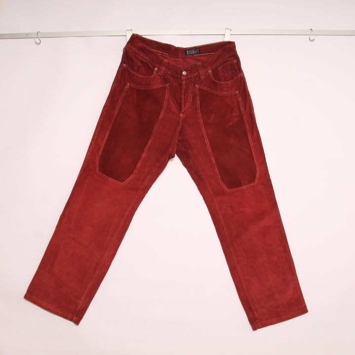 Jerckerson Jeans in Velluto Bordeaux W40 Uomo