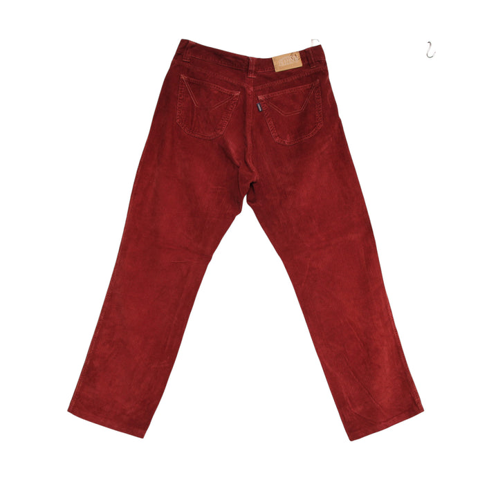 Jerckerson Jeans in Velluto Bordeaux W40 Uomo