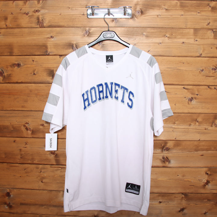Jordan Charlotte Hornets T-Shirt Bianca Taglia L Uomo