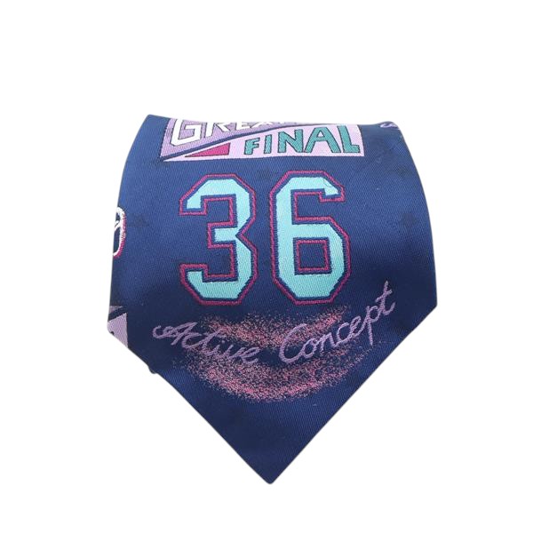 Juwell cravatta blu con fantasia in poliestere uomo