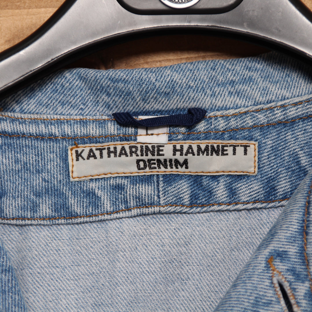 Katharine Hamnett Giacca di Jeans Denim Taglia L Uomo