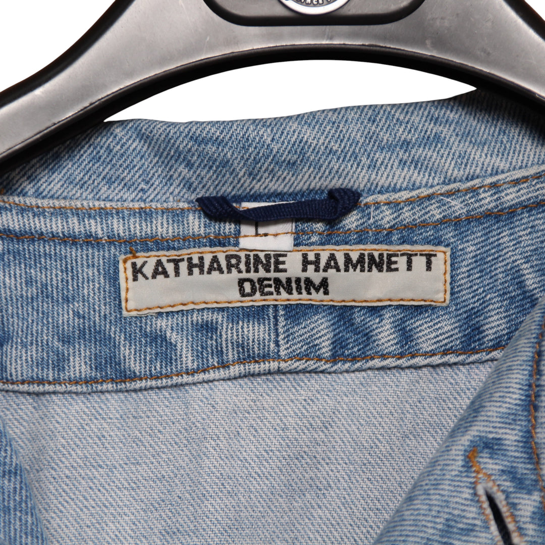 Katharine Hamnett Giacca di Jeans Denim Taglia L Uomo