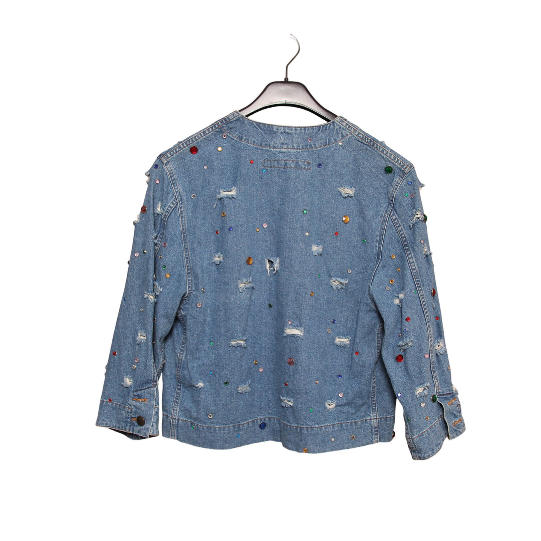 Katharine Hamnett Giacca di Jeans Denim Taglia M Donna