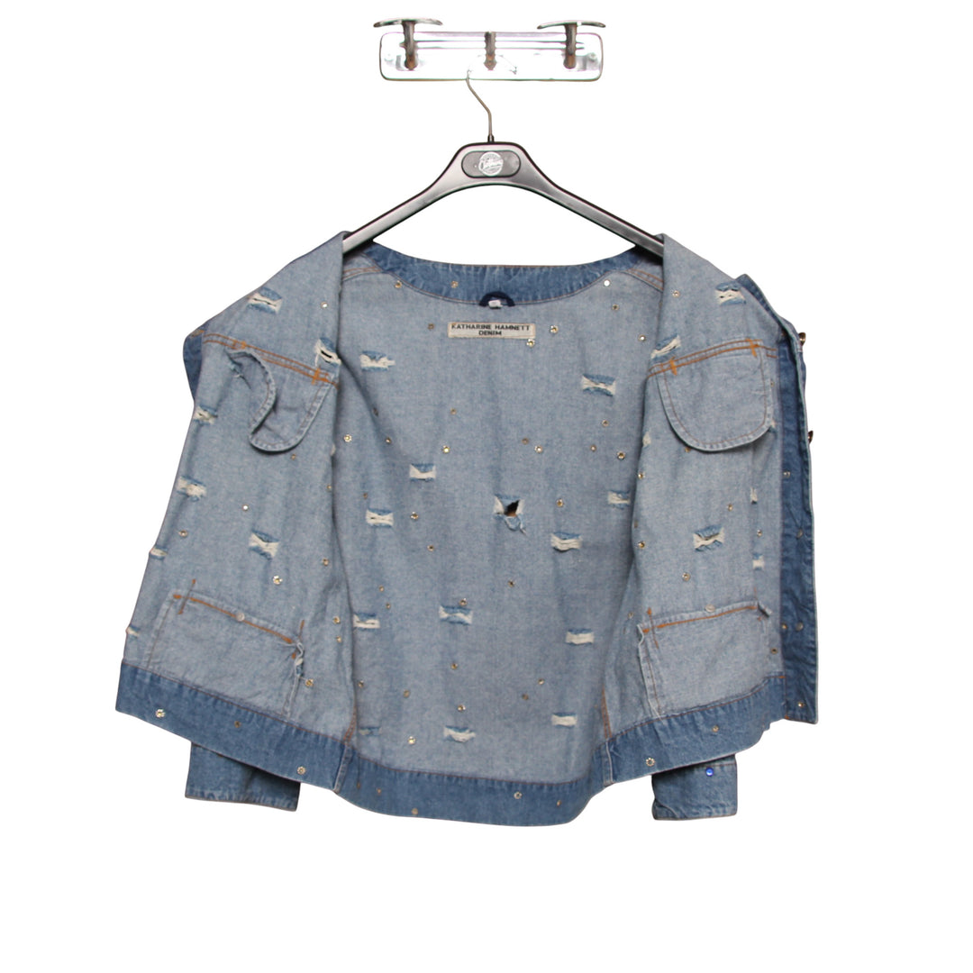 Katharine Hamnett Giacca di Jeans Denim Taglia M Donna