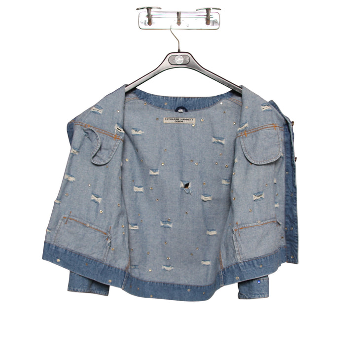 Katharine Hamnett Giacca di Jeans Denim Taglia M Donna