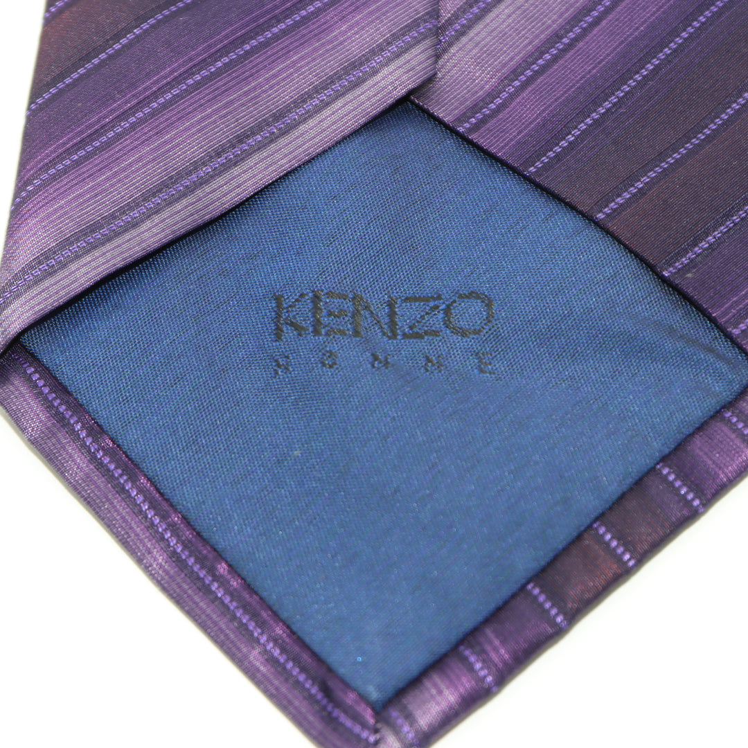 Kenzo Home Cravatta Viola in Seta Uomo